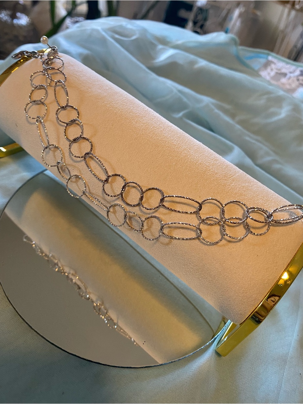 Elegant Silver Link Bracelets - Women's Jewelry 925 Sterling Silver both 7 1/2” - Picture 5 of 9
